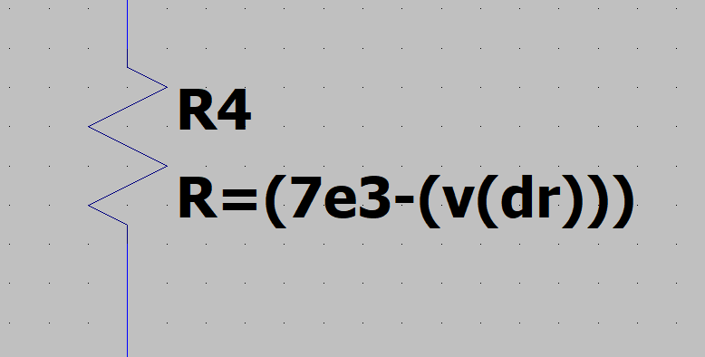 Dependent resistor