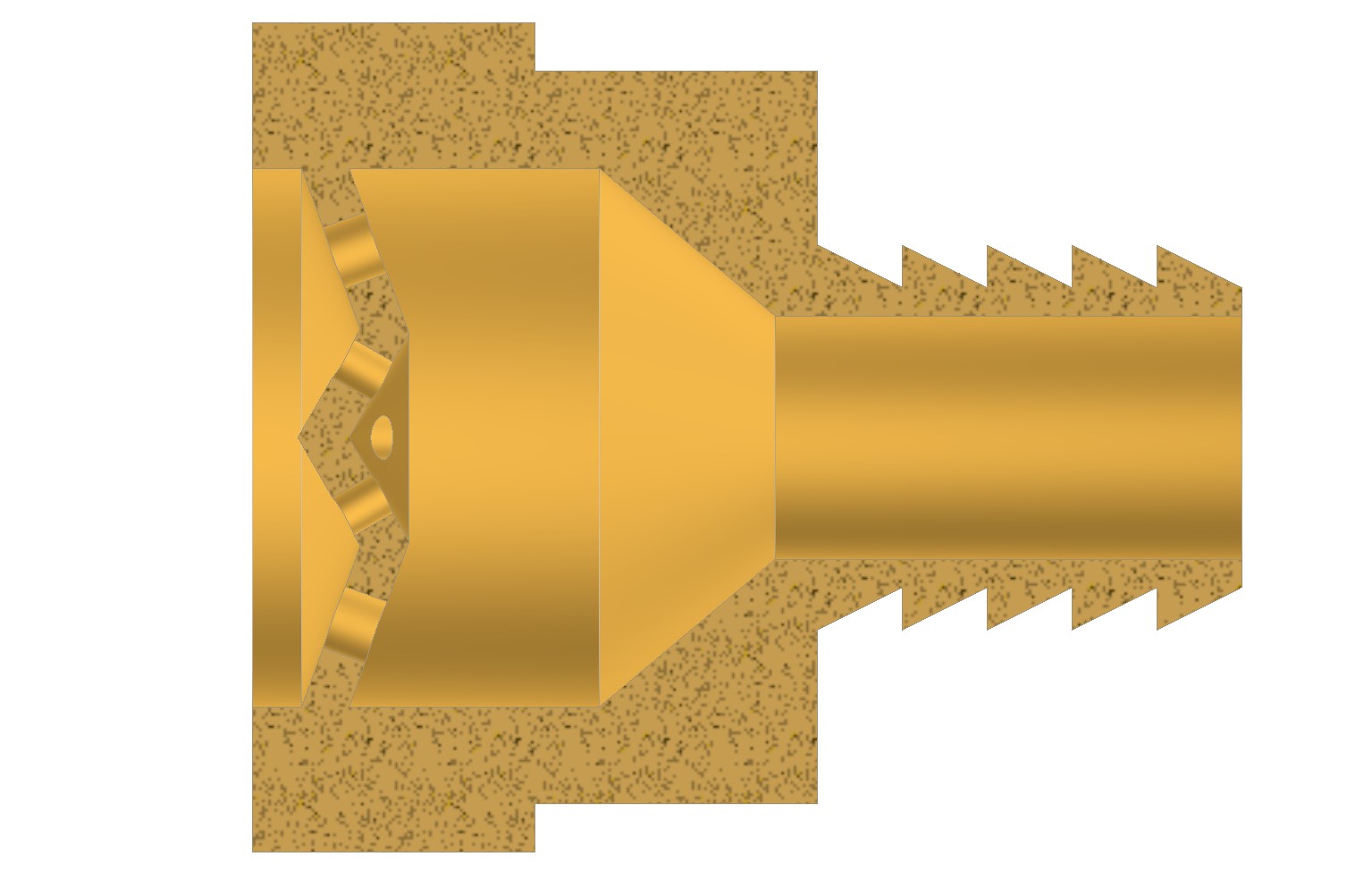 Cross Section of the nozzle