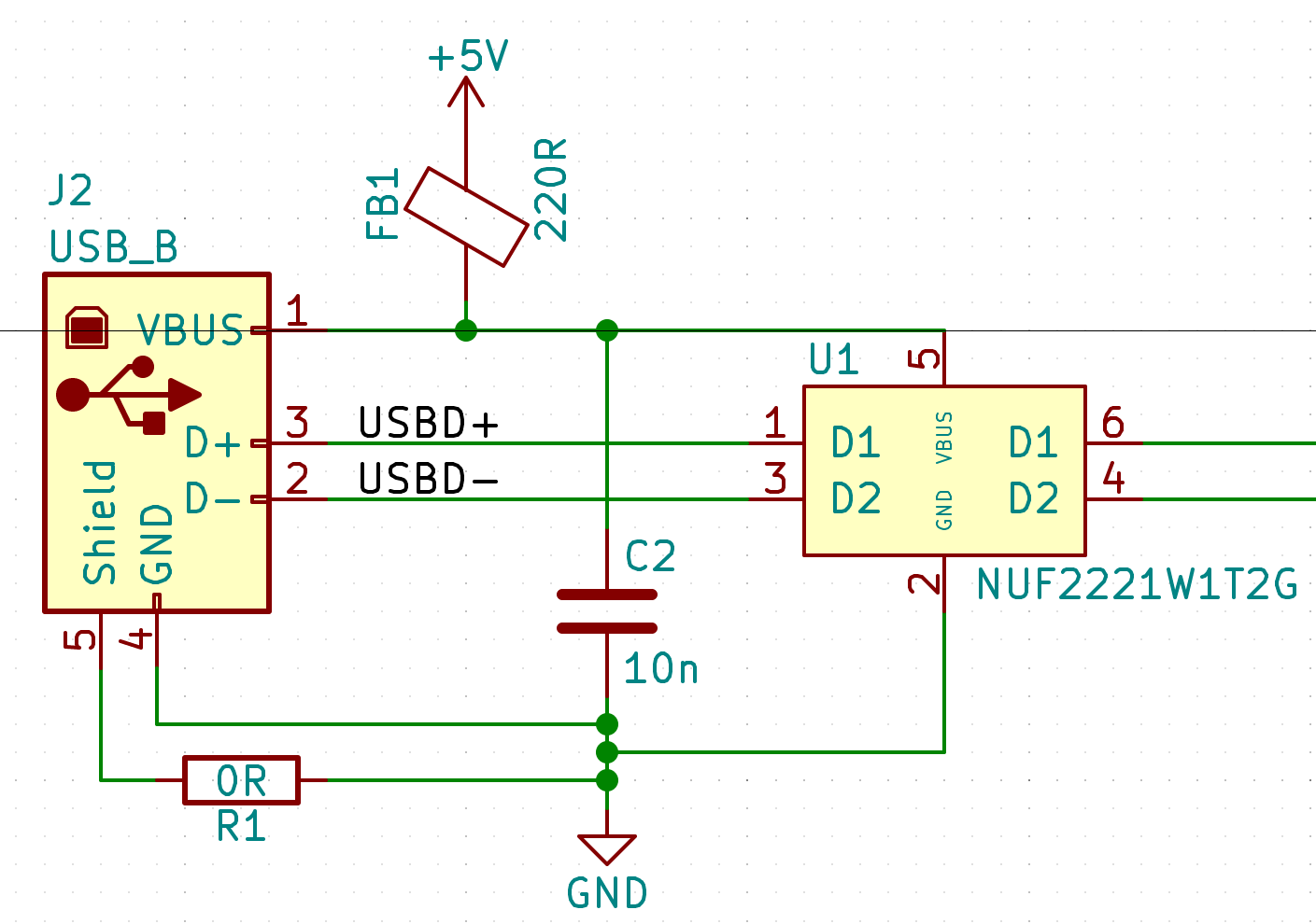 USB Power Input Section